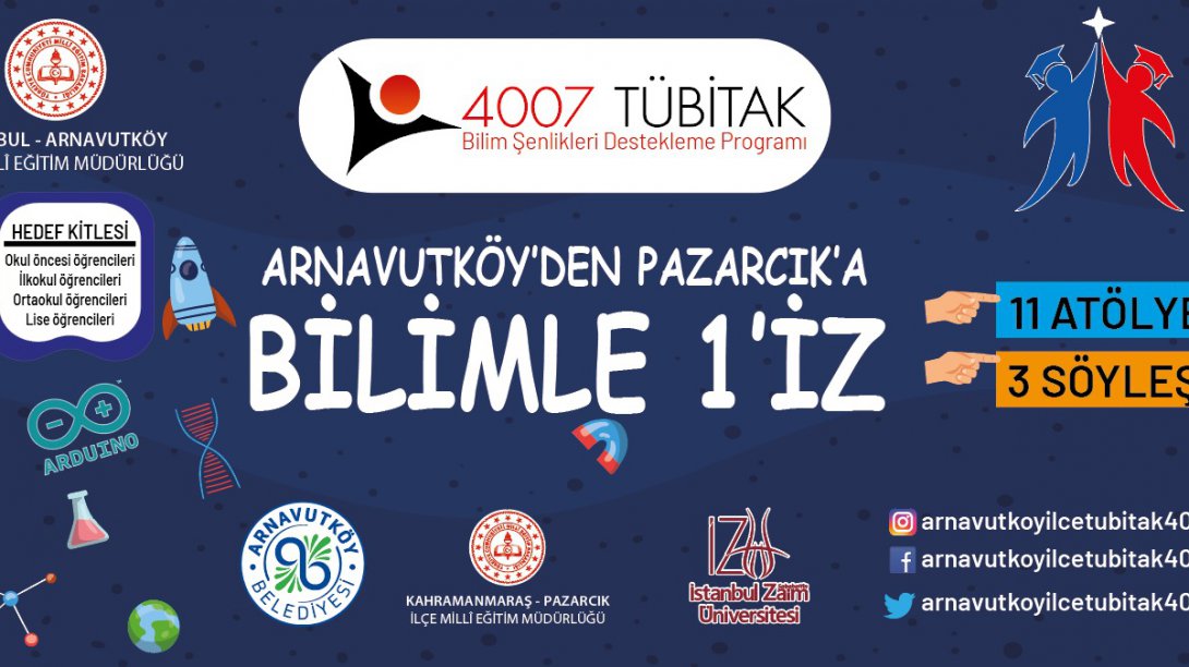 Kahramanmaraş Pazarcık'ta Tübitak 4007 Bilim Şenliği Gerçekleştirdik.